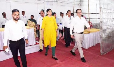 मुख्य निर्वाचन पदाधिकारी ने किया स्ट्रांग रूम व मतगणना कक्ष का निरीक्षण