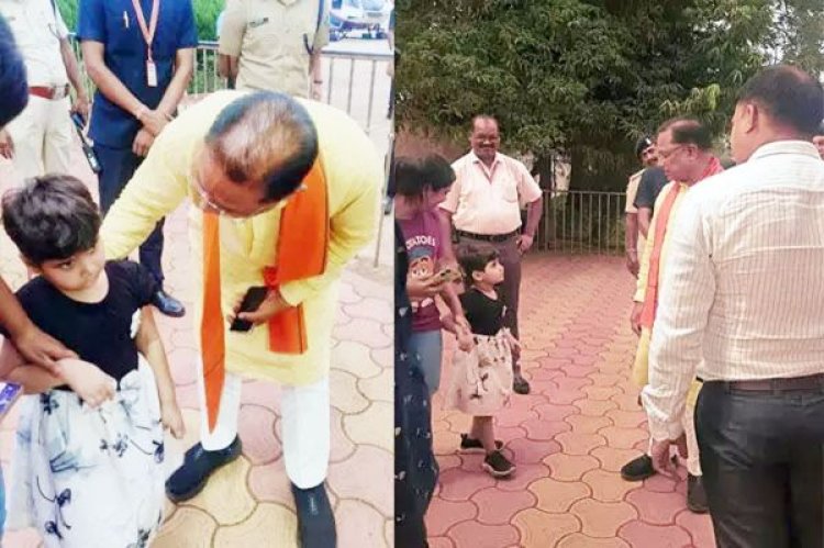 CM विष्णुदेव साय ने बाल मनुहार के साथ आत्मीय पल को किया साझा