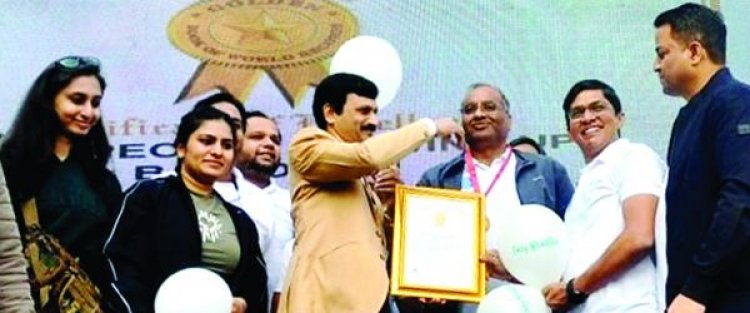 श्री वेंकटेश सुपरस्पेशलिटी हॉस्पिटल का ई•ाी ब्रीद विथ एसवीएच वल्र्ड रिकॉर्ड