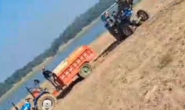 रेत माफिया पर बड़ी कार्रवाई की योजना बनाकर भूले अफसर:नतीजा- बारिश में बंद हुए चंबल नदी के रास्तो को दुरुस्त कर उत्तखन फिर हुआ शुरू