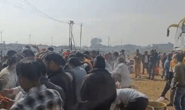 कुंभ हादसे के बाद यूपी बॉर्डर पर रोके श्रद्धालु:रीवा के चाकघाट में वाहनों की कतार, सीएम ने संयम बनाए रखने की अपील की