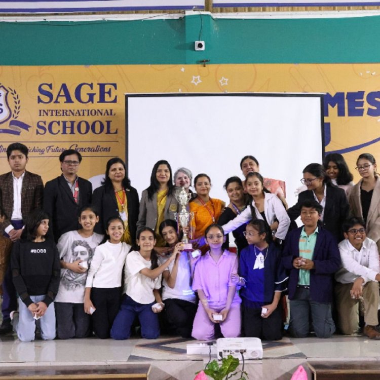 विज्ञान नाट्य प्रतियोगिता में छात्रों ने दिखाई प्रतिभा:सेज इंटरनेशनल स्कूल में जिज्ञासा हाउस की टीम विजेता, दया हाउस रनर अप